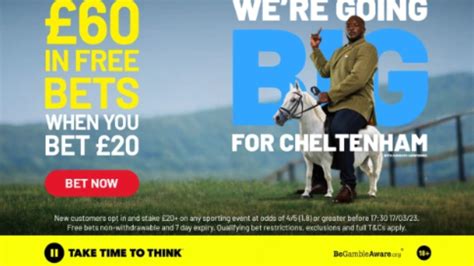 Get £60 of free bets for the Cheltenham Festival 